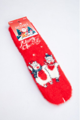 Шкарпетки жіночі новорічні норка